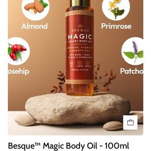 Two bottles of Besque Magic Body Oil - Brown